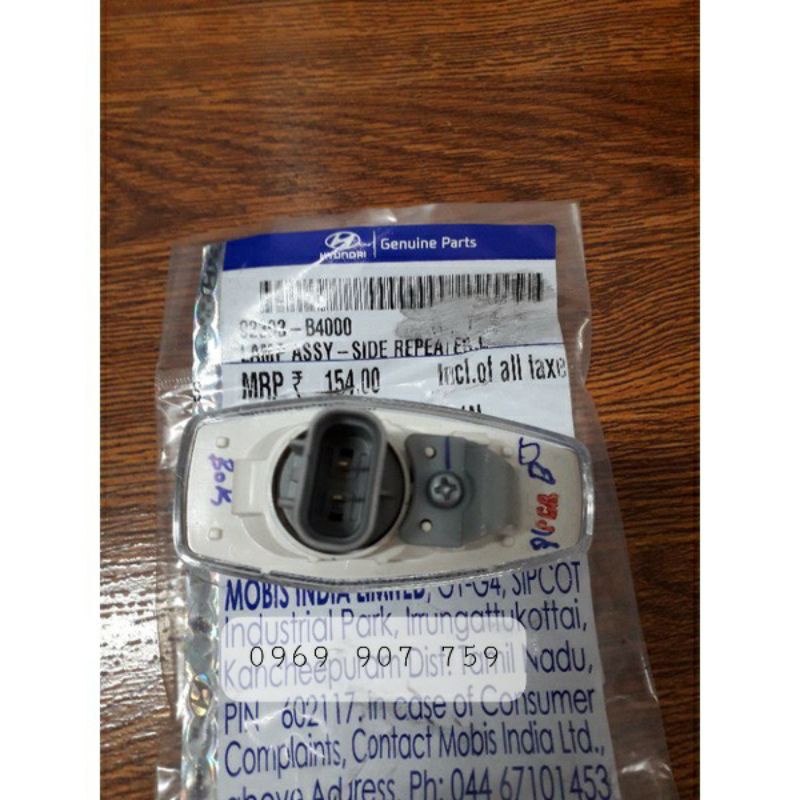 ĐÈN XI NHAN TAI XE  I10 GRAND XỊN CHÍNH HÃNG