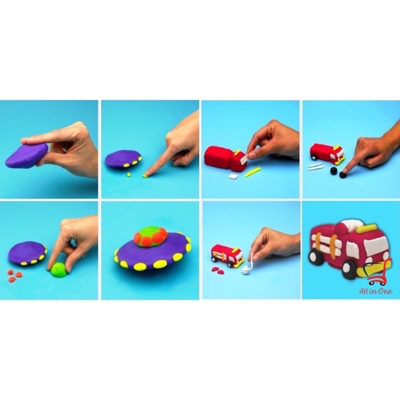 [ Rẻ Vô Địch ] ĐẤT NẶN XÔ 10 MÀU ĐẤT NẶN CHO BÉ ĐẤT NẶN AN TOÀN CHO TRẺ.