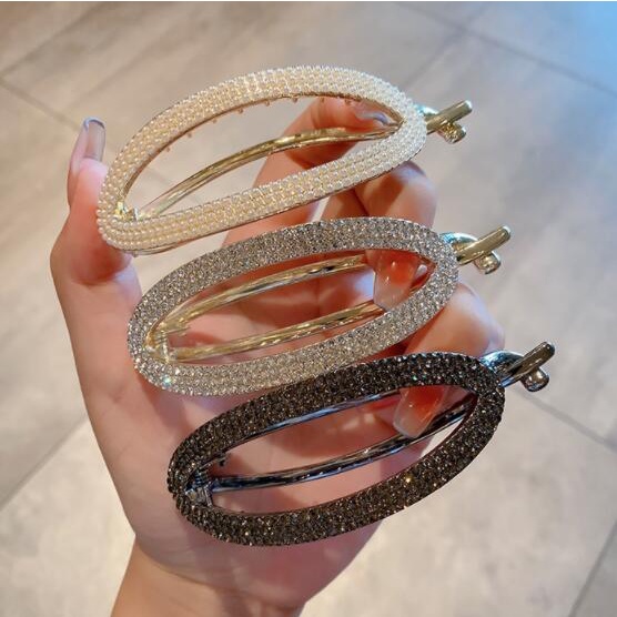 Kẹp Tóc Dạng Xoắn Đính Ngọc Trai Thời Trang Hàn Quốc 2022