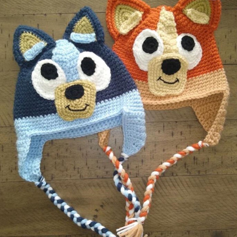 Mũ Dệt Kim Hình Động Vật Hoạt Hình Dễ Thương Dùng Làm Đạo Cụ Chụp Ảnh Lễ Tạ Ơn