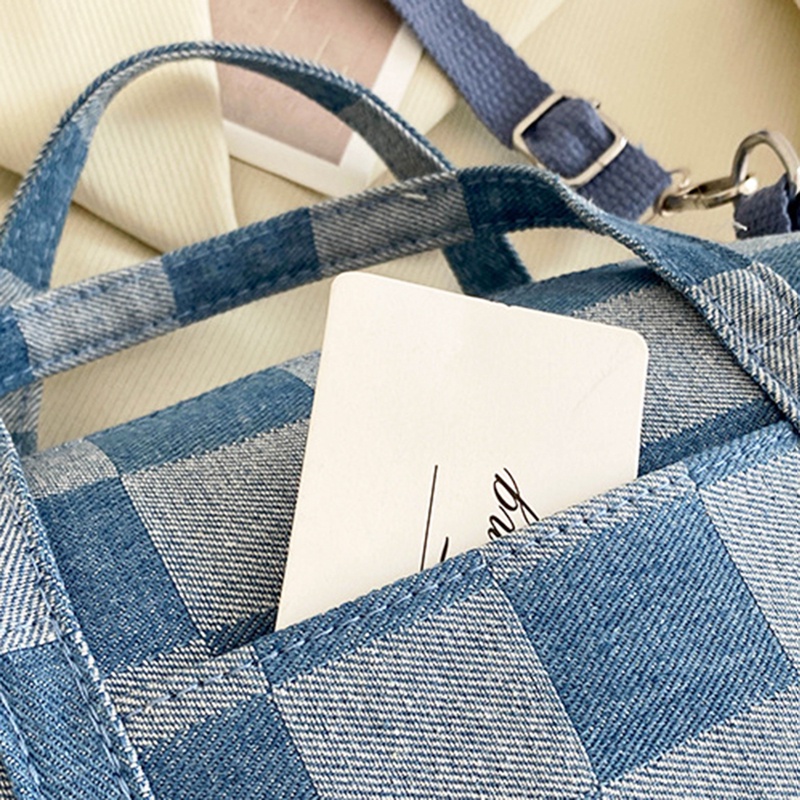 Túi Xách Nữ Vải Jean In Hình Thời Trang Hàn Quốc