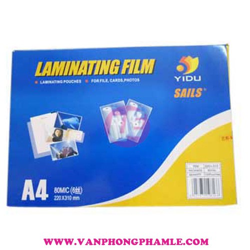 Màng ép plastic A4 220x310mm 80 mic