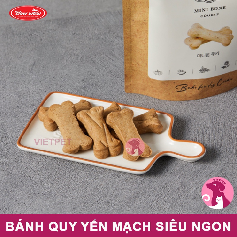 Bánh Quy Yến Mạch BOWWOW (snack, bánh thưởng) cho chó mèo (NK Hàn Quốc) (200g)