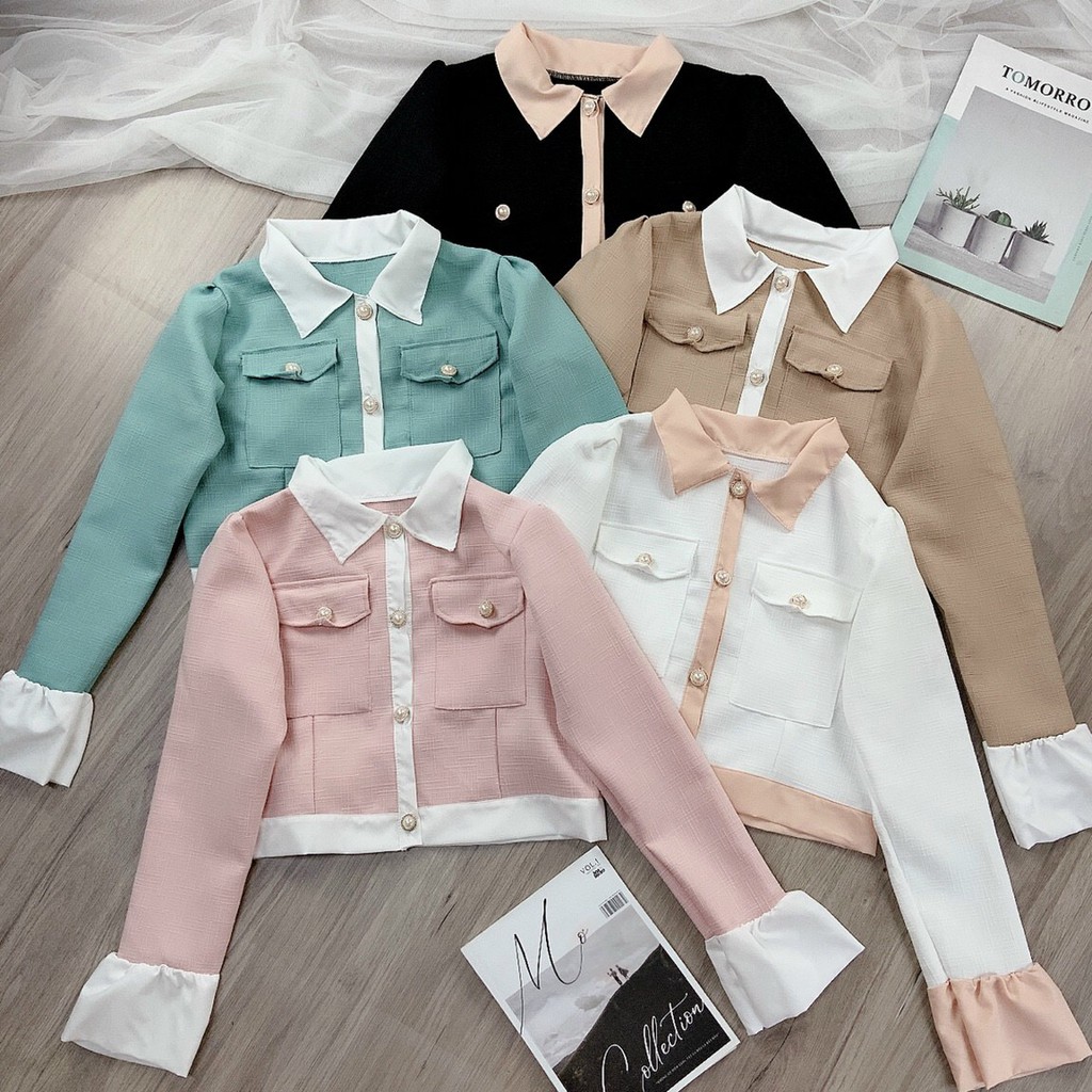 Áo khoác nữ kiểu Hàn - Áo khoác kiểu nữ thời trang | BigBuy360 - bigbuy360.vn