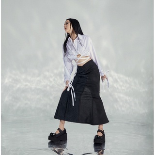 CHÂN VÁY LINEN PHỐI REN