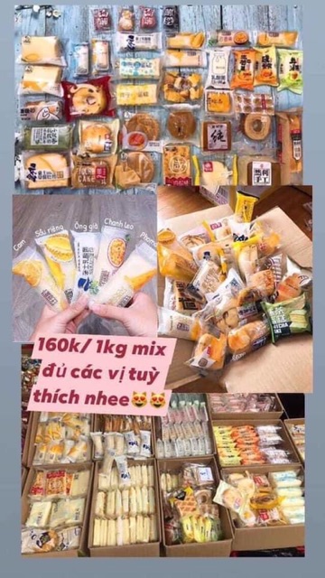 Bánh mix các vị Đài Loan hạn sử dụng 10/2020