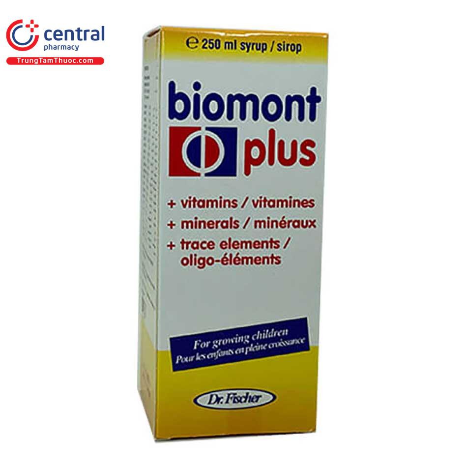 Biomont Plus Chai 250 ML - Bổ sung vitamin và khoáng chất cho trẻ em đang phát triển.