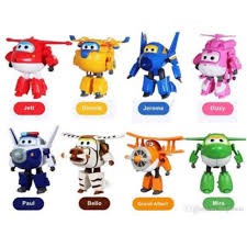 Super wings đội bay siêu đẳng đồ chơi trẻ em máy bay mini biến thành rô bốt (1 nhân vật)