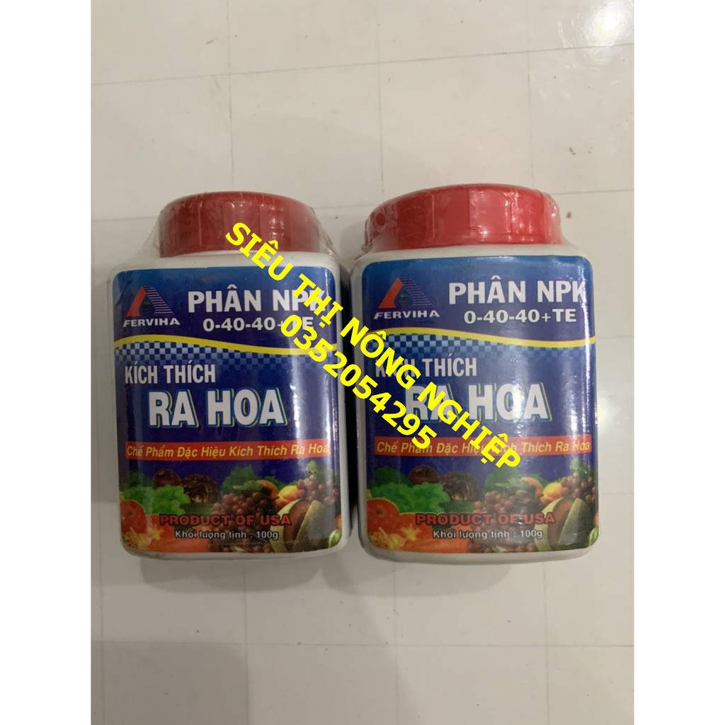 Phân Bón Lá NPK 0 - 40 - 40 +TE hũ 100gr - RA HOA CỰC MẠNH