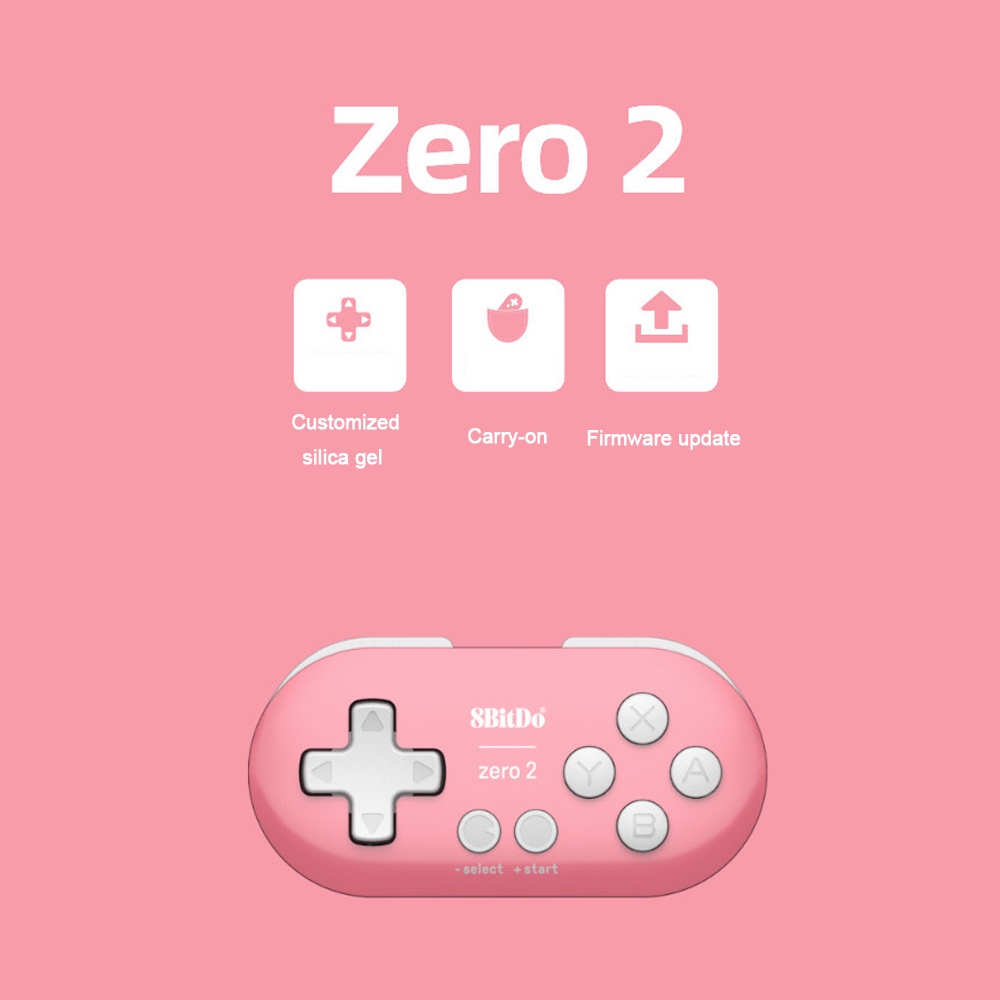 Tay cầm chơi game kết nối bluetooth 8Bitdo Zero 2 thiết kế nhỏ gọn thích hợp cho Nintendo Switch / máy tính / Android