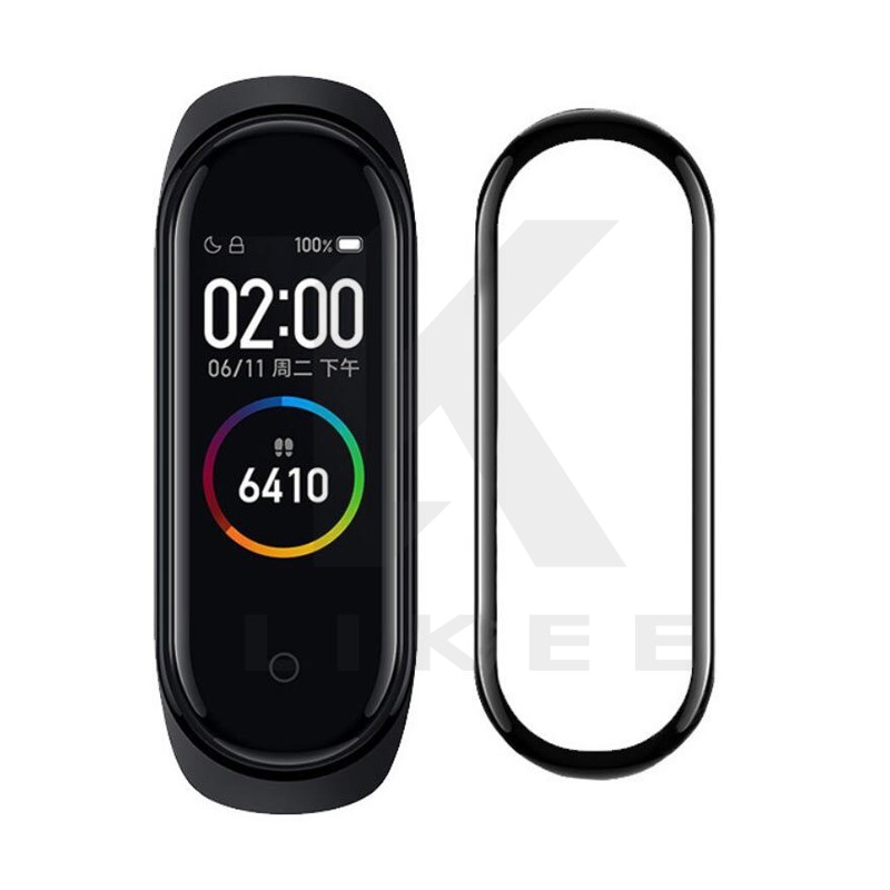 Chất lượng tốt nhất Xiaomi Mi Band 4 3D Bảo vệ màn hình ủ 3d Miband 4 Kính bảo vệ hoàn toàn cong cạnh chống trầy xước cho phim Band4