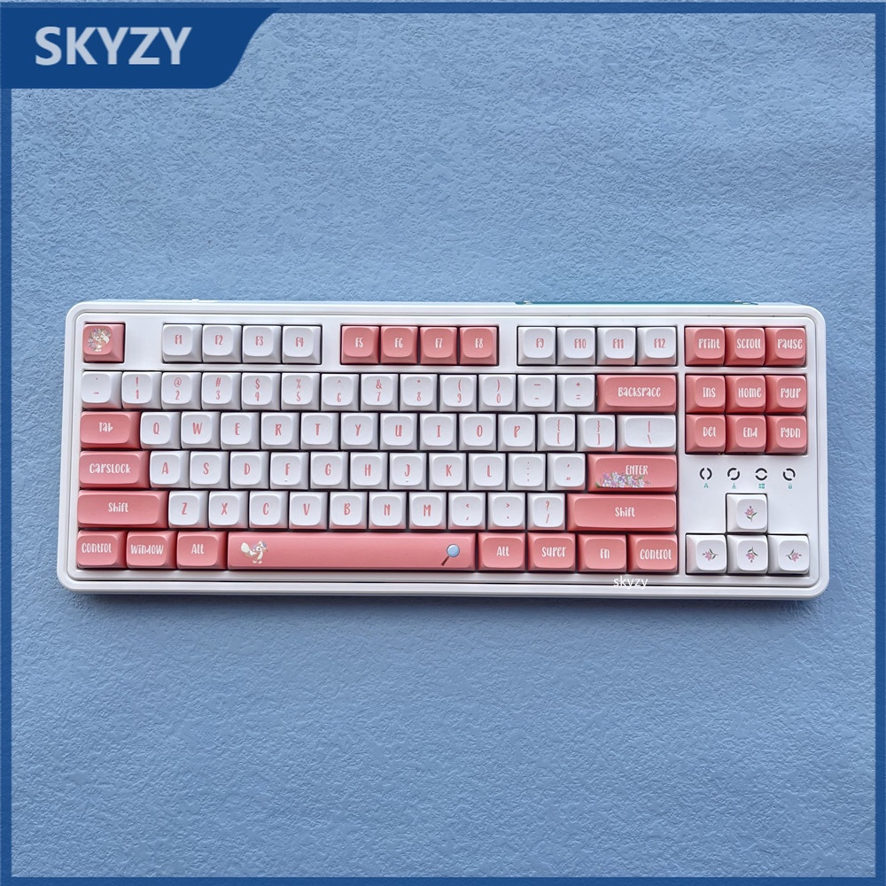 134 Phím LinaBell Keycaps XDA Profile Cô gái Anime PBT DYE SUB Bàn phím cơ học Keycap