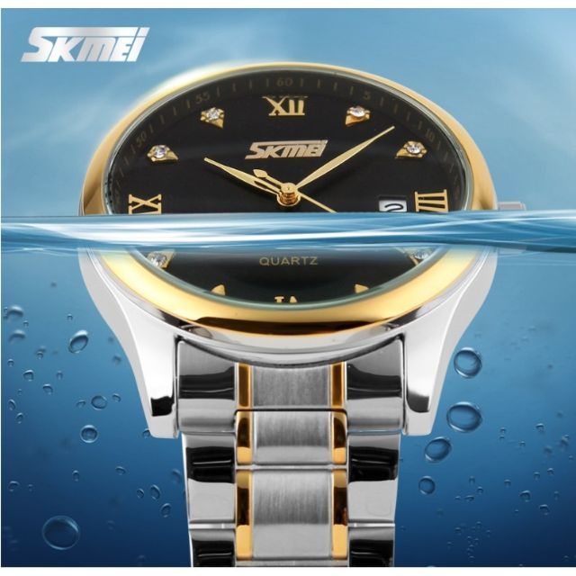 Đồng hồ nam Skmei 063 chính hãng dây kim loại không gỉ Tặng pin đồng hồ (Giá sỉ) | BigBuy360 - bigbuy360.vn