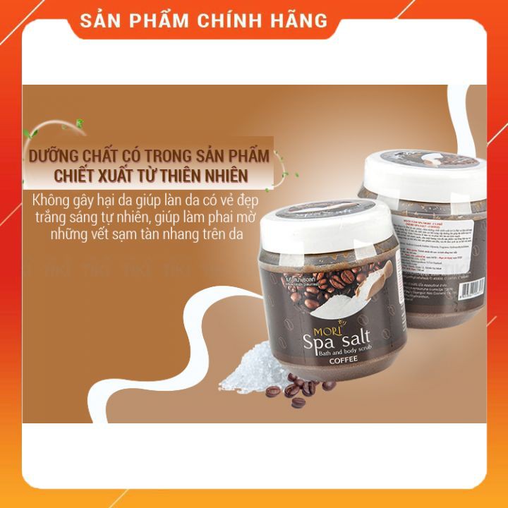 Muối tắm tẩy da chết Cafe Mori 700g/ Tẩy da chết,trắng da toàn thân Cafe Mori(Hộp to 700g)