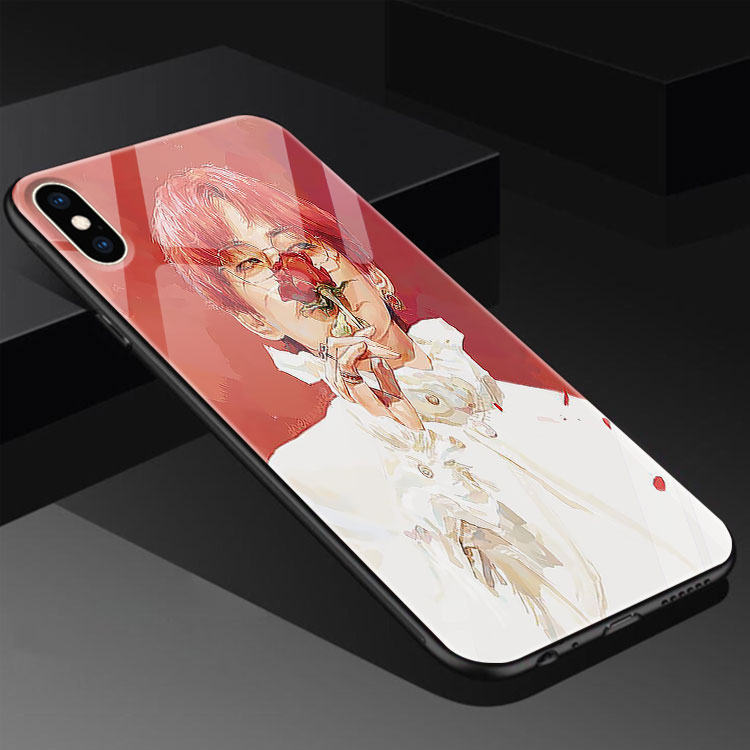 Ốp Lưng Kính In Hình BTS RM IDOL CONCEPT PHOTOSHOOT KIRABRANDS Cho Iphone 12 11 Pro Max Xs Max Xr Xs 7 8 Plus Se