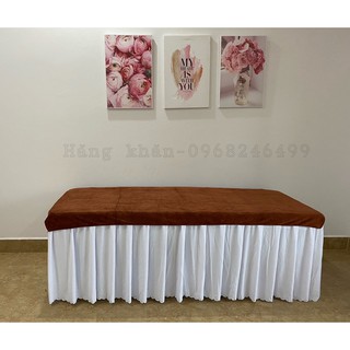 khăn trải giường spa 90.190cm microfiber siêu mềm