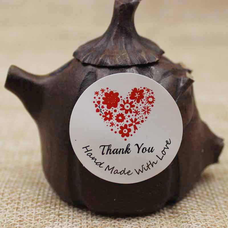 Set 12 thẻ giấy Kraft dán trang trí hộp bánh