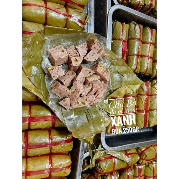 CHẢ BÒ DA ỚT XIÊM XANH  - làm từ thịt bò tươi nguyên chất | Hàng sẵn giao nhanh