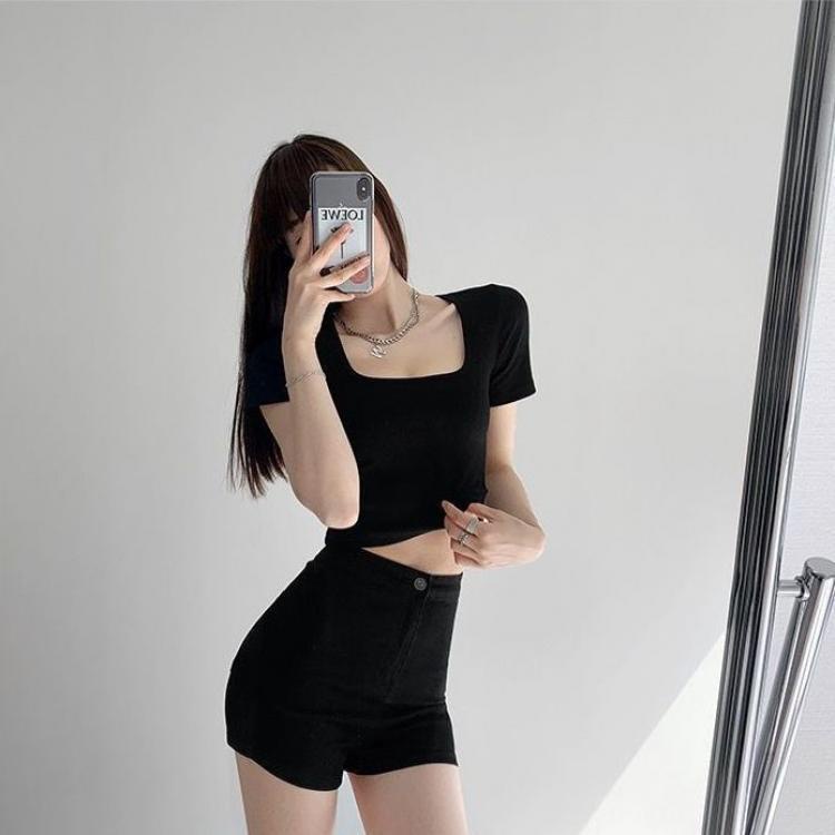 Quần short nữ kaki , Quần lưng cao KHÔNG TÚI lưng cao ôm sát body 😆 - Q01 | BigBuy360 - bigbuy360.vn
