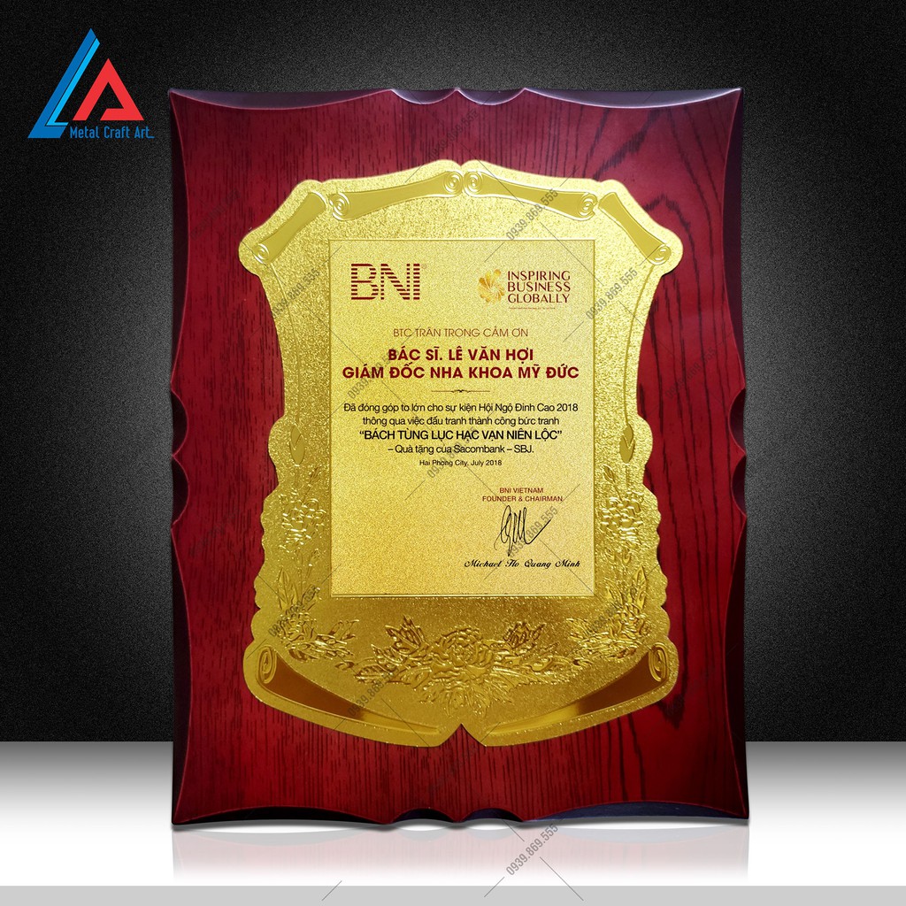 Bằng Khen, Bảng Chứng Nhận, Bảng Vinh Danh