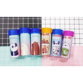 cốc 2 lớp bare bear cốc giữ nhiệt ba anh em gấu  CN17 cốc giữ nhiệt ly 2 lớp cốc làm lạnh dễ thương 250ml