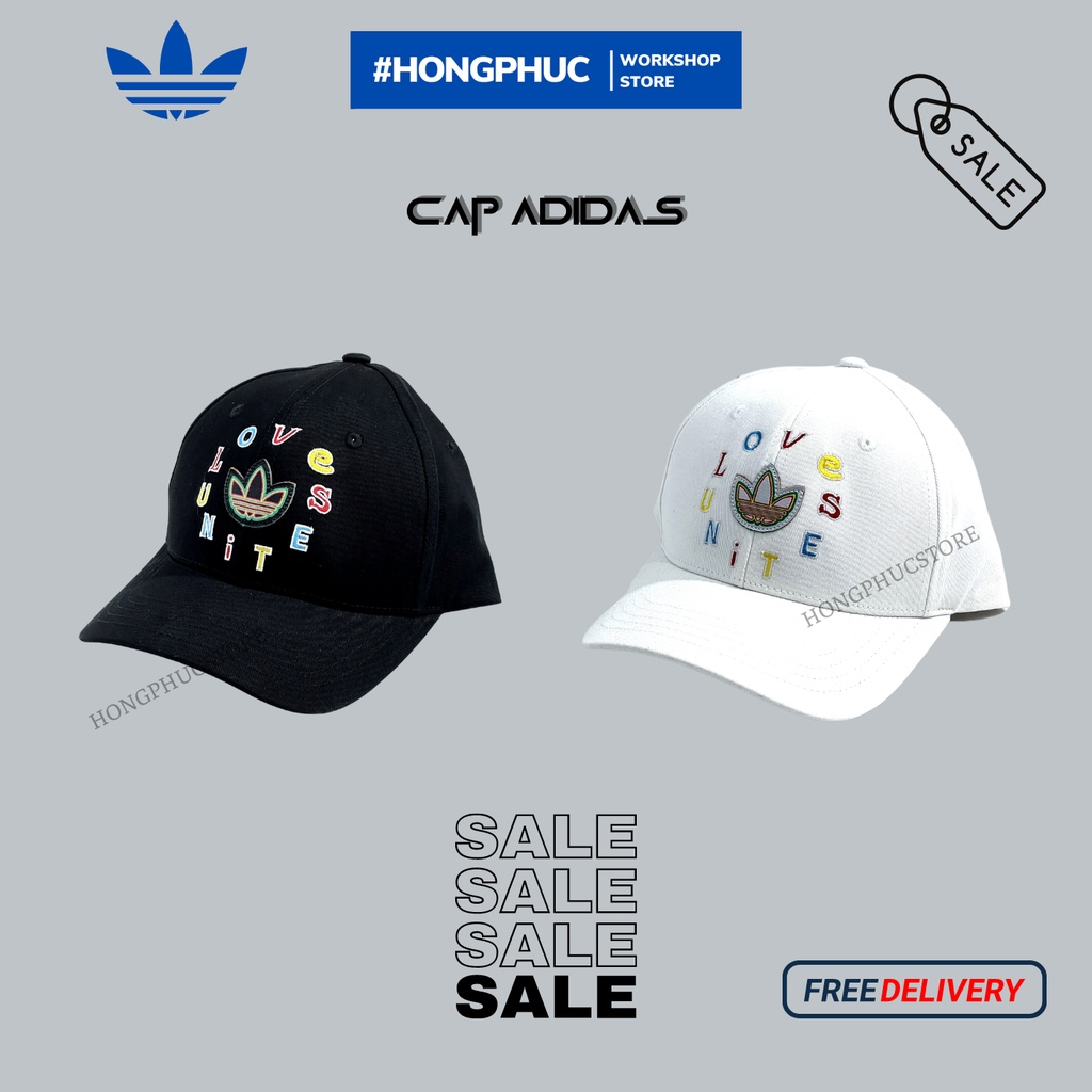 Mũ lưỡi trai, mũ cap adidas love unites - Freesize - Logo thêu cao cấp siêu chuẩn