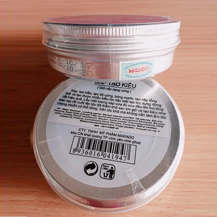 Sáp tạo kiểu tóc nam cao cấp MARADO chính hãng 100g