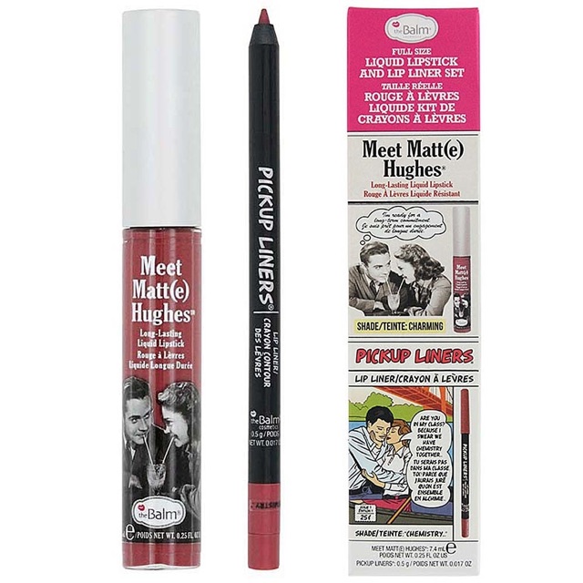 Set Son The Balm Liquid Lipstick And Lip Liner Set
