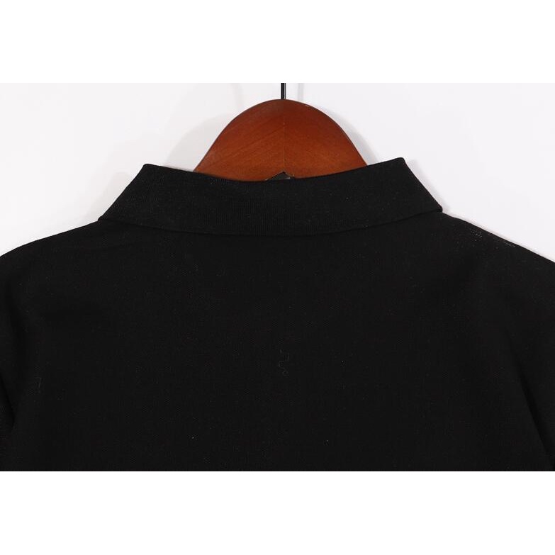 Áo thun polo tay ngắn thêu họa tiết LV thời trang cho nam và nữ