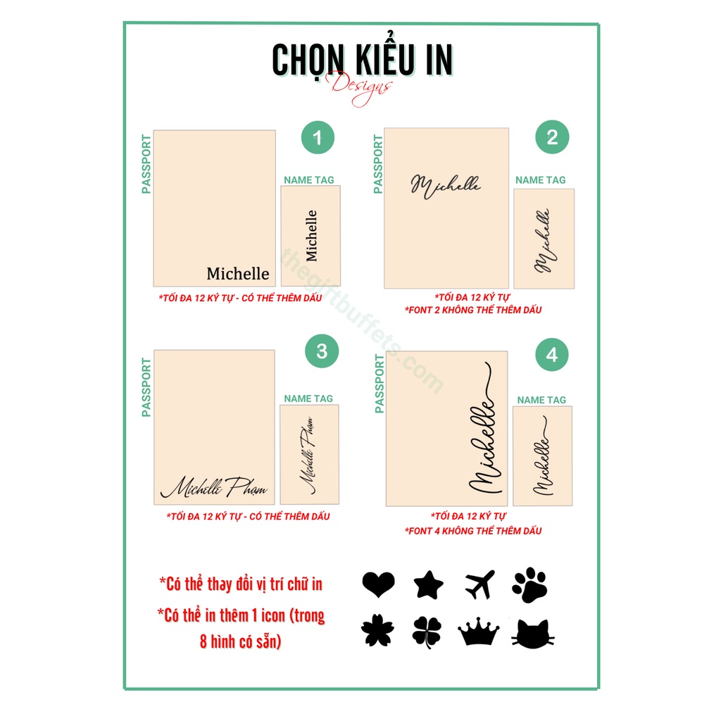 ✈️Combo Bao Hộ Chiếu Passport & Thẻ Hành Lý Nametag In Tên Riêng - Quà tặng cho người yêu thích du lịch