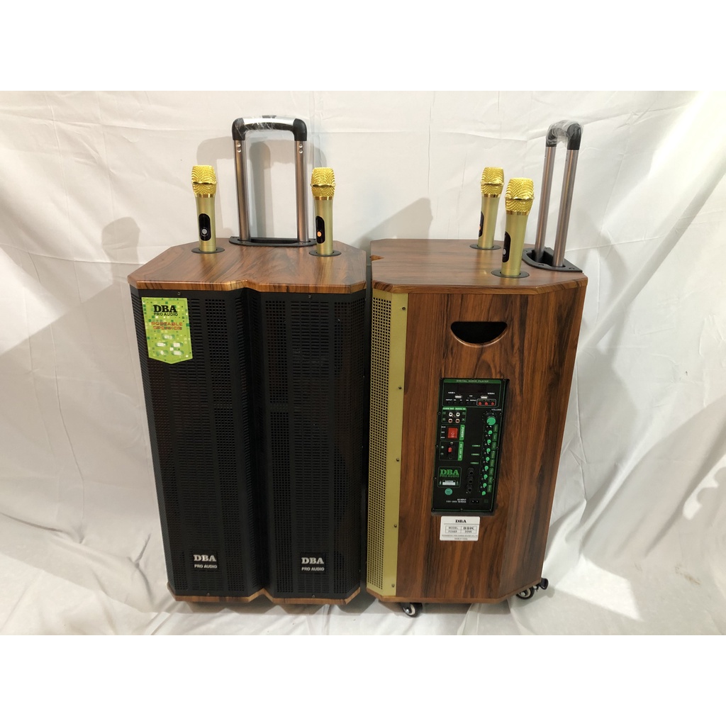 LOA KÉO ĐỈNH CAO DBA K88 BA ĐƯỜNG TIẾNG, BO MẠCH CHỐNG HÚ KÈM 2 MÍC KIM LOẠI UHF XỊN SÒ