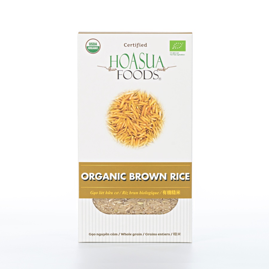 Gạo lứt hữu cơ HOA SUA FOODS – mềm xốp dinh dưỡng 1kg