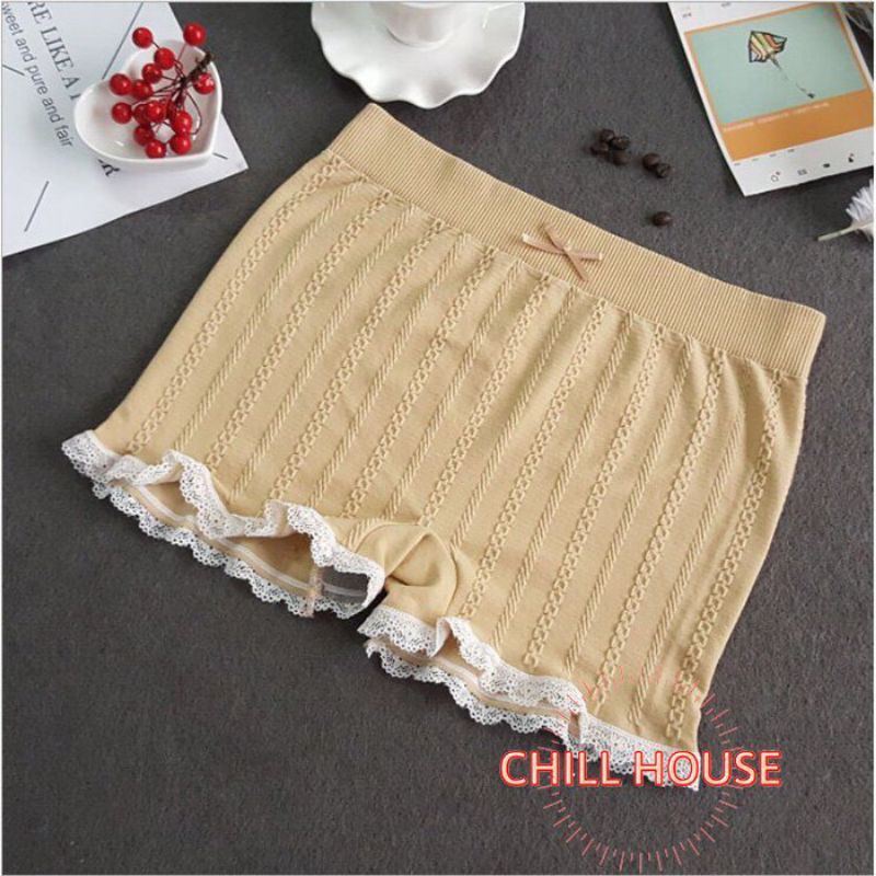 Quần đùi váy túi zip sang chảnh QV 510 - co giãn 4 chiều xuất Nhật - CHILLHOUSE
