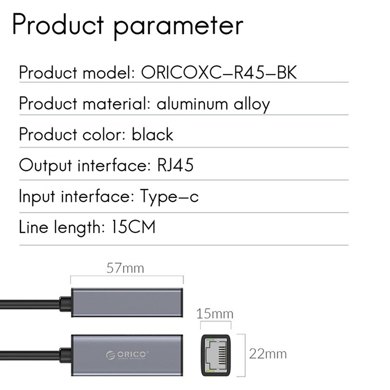 Dây Cáp Mạng Orico Xc-R45 Type-C Chất Lượng Cao | WebRaoVat - webraovat.net.vn