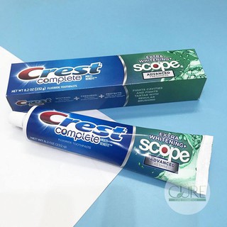 Kem Đánh Răng Crest Complete Extra Whitening Plus Scope 232g Của Mỹ