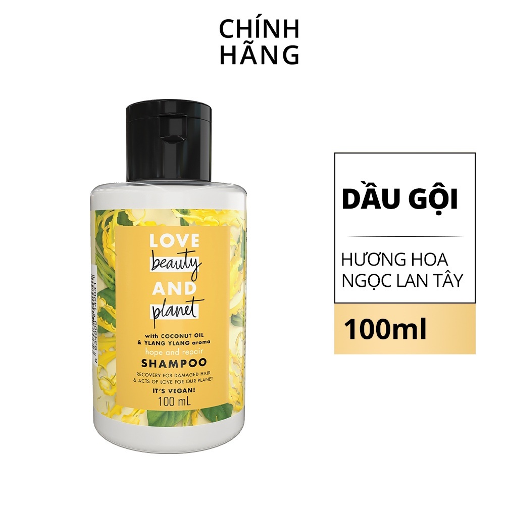 Dầu gội/Sữa tắm Love Beauty and Planet phục hồi hư tổn 100ml - Hàng công ty