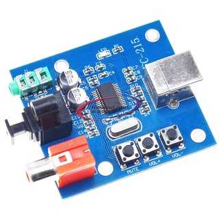 Bảng mạch giải mã âm thanh hifi cao cấp pcm274Dac sang S/Pdif 3.5mm 5v