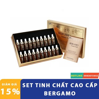 SET  TINH CHẤT BERGAMO LUXURY GOLD COLLAGEN & CAVIAR HALIN💖FREESHIP💖 TINH CHẤT BERGAMO LUXURY HALINCOS2DA98 Cao Cấp