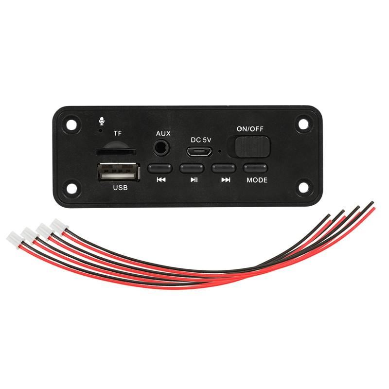 Bluetooth 5.0 MP3 Decoder Board 2 x 3W Speaker Car FM Radio Module 5V Support Recording Call Handsfree Function