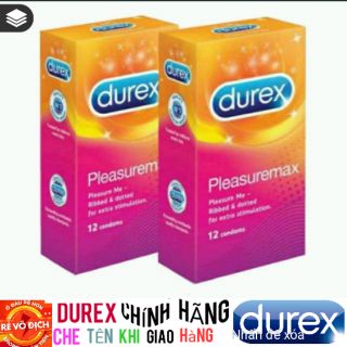 [COMBO] 2 HỘP Baocaosu Durex Pleasuremax(HỘP 12 CÁI)