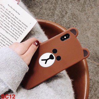 Ốp điện thoại iphone gấu brown