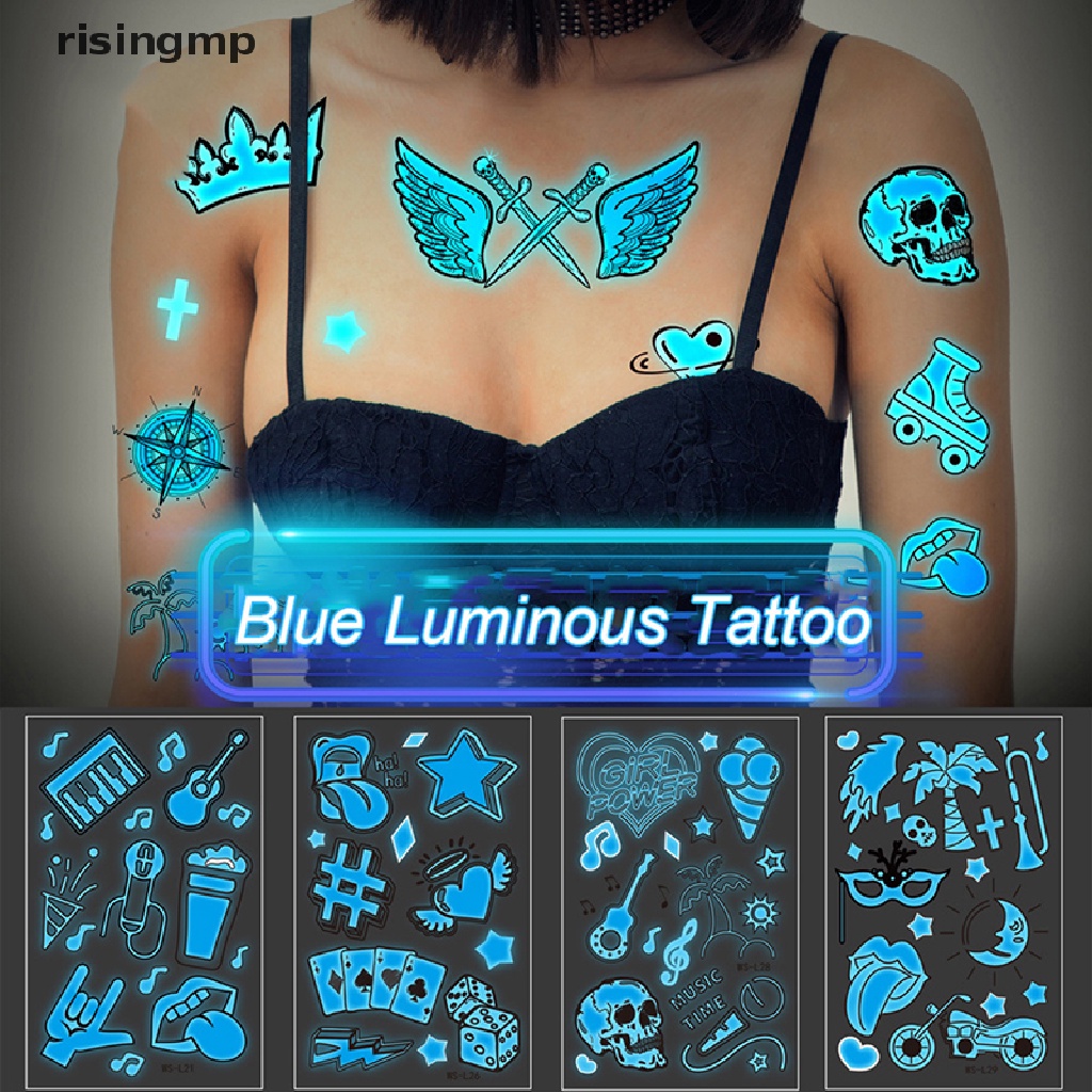 Hình Xăm Dán Phát Sáng Quyến Rũ Cho Lễ Hội / Tiệc Tùng ♨Hot