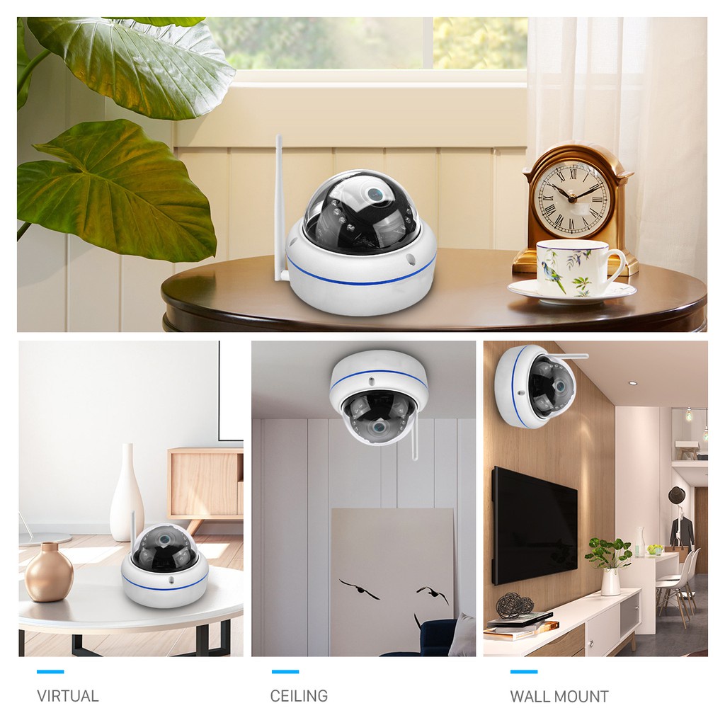Camera an ninh không dây HAMROL wifi 5MP ONVIF P2P 1080P CCTV tiện lợi