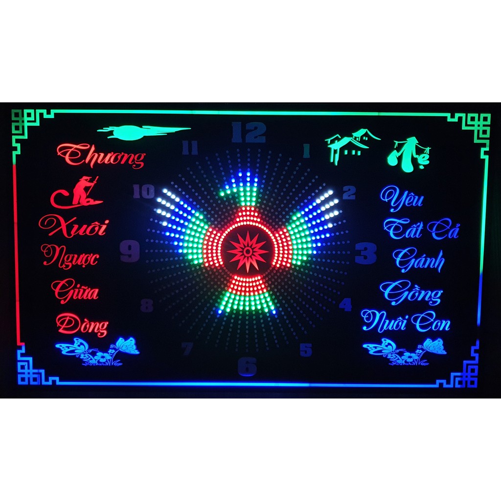Led Hào Quang tích hợp Đồng Hồ Kim Version 1