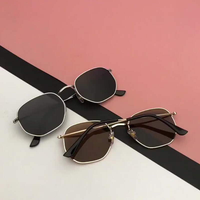 Kính Mát Phân Cực Gọng Vuông Bằng Kim Loại Phong Cách Cổ Điển Dành Cho Nam Nữ