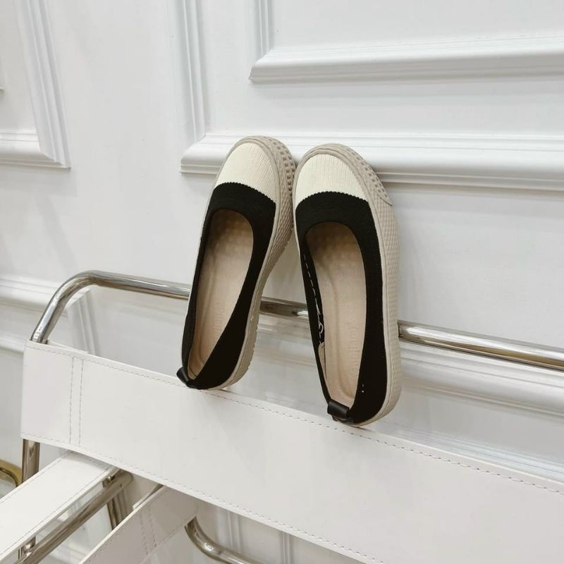 Giày slip on chất len êm mềm