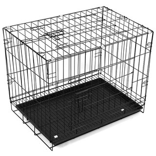   SỈ SL  Lồng nuôi chó mèo gấp gọn mẫu mới sơn tĩnh điện -tặng kèm khay vệ sinh 