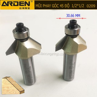 Mũi phay góc 45 độ Arden 1/2*1/2 Mã 0209