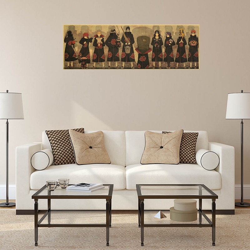 Tmdbyx Poster Hoạt Hình Naruto Phong Cách Vintage Dùng Trang Trí
