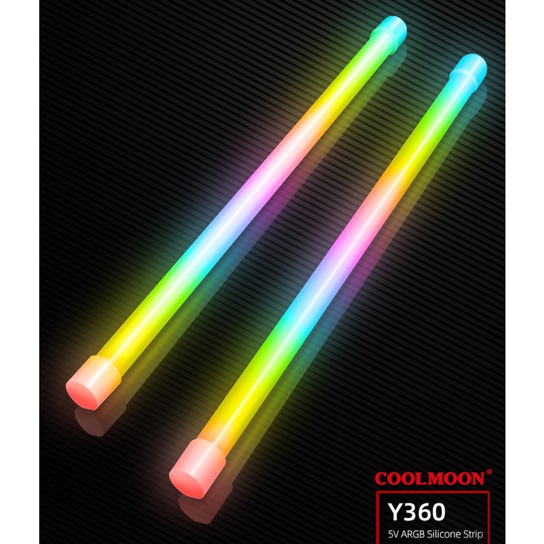 Thanh led ARGB Coolmoon dài 30cm sáng 360 độ FULL MÀU đồng bộ Hub Coolmoon